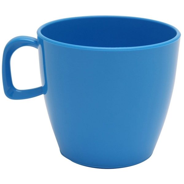 220ml Polycarbonate Teacup, Med Blue