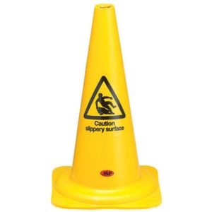 Yellow Caution Cone, 53cm High
