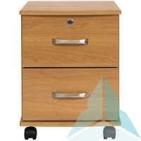 Argyle 2 Drawer Bedside Cabinet in Medium Oak
