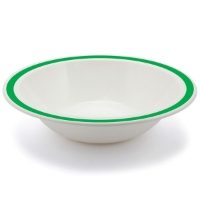 17cm/400ml Polycarbonate Bowls With Coloured Rim