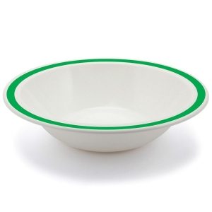 17cm/400ml Polycarbonate Bowls With Coloured Rim