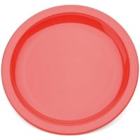 17cm Narrow Rim Dinner Plate, Red