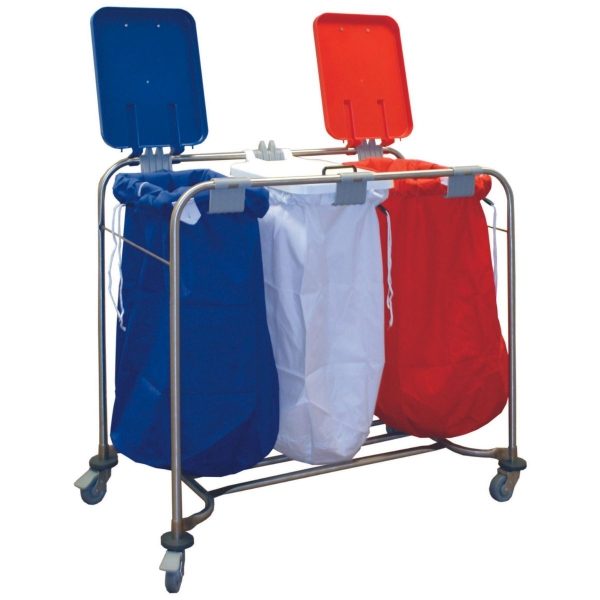 Triple Laundry Cart
