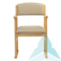 Hadley Dining Chair with Skis in Zest Putty