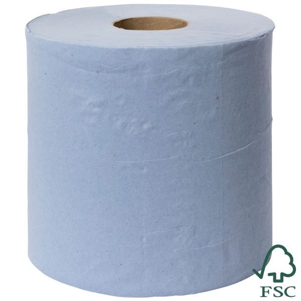 3 Ply Blue Standard Centre Feed Rolls