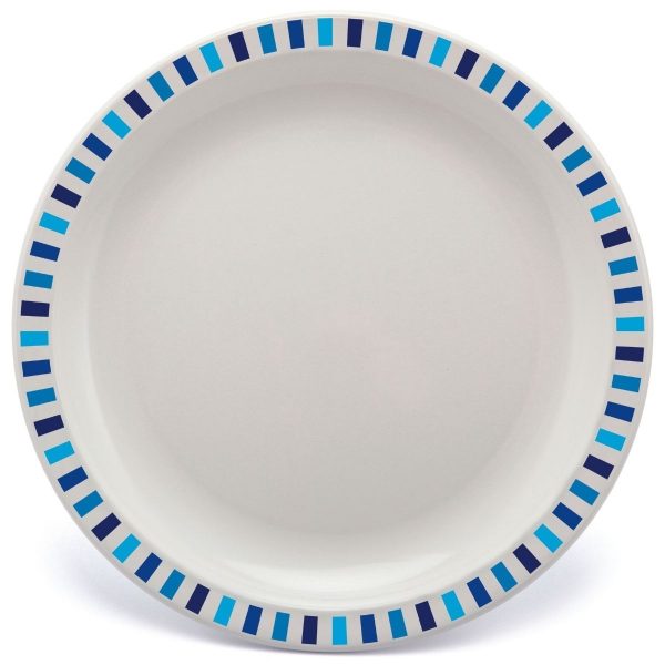 17cm Polycarbonate Plates With Patterned Rim