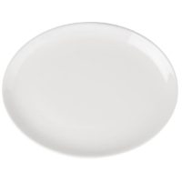 Athena White Oval Coupe Plates, 30 x 24cm
