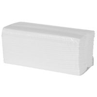 2 Ply White C-Fold Hand Towels, Flushable