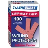 Fabric Extra Wide Plasters, 7.5 x 2.5cm