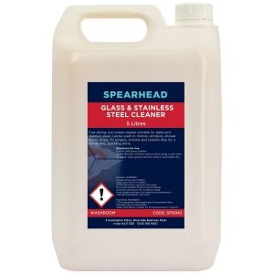 Glass & Stainless Steel Cleaner, Concentrate, 5 Litre