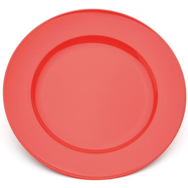 22cm Wide Rim Dessert Plate, Red