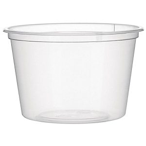 Recyclable Clear Plastic Sauce Pots, 150ml