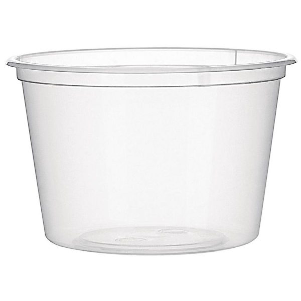 Recyclable Clear Plastic Sauce Pots, 150ml