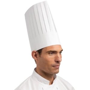 Disposable Paper Chef Hats, White