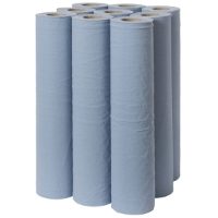 2 Ply Blue Couch Rolls 20"