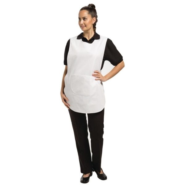 Tabard With Pocket, White