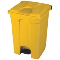 45 Litre Step-On Pedal Bin, Yellow Body, Yellow Lid
