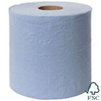 1 Ply Blue Standard Centre Feed Rolls