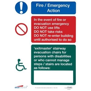 Evacuation Information Sign