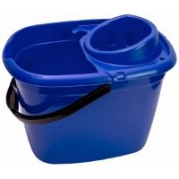 14 Litre Mop Bucket & Wringer, Blue
