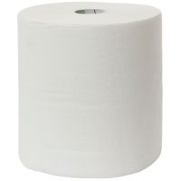 Auto-Cut 1 Ply White Embossed Towel Rolls