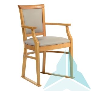 Kinley Dining Chair with Skis in Zest Cobble