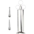 Stainless Steel 4oz Ear Syringe With 2 Nozzles