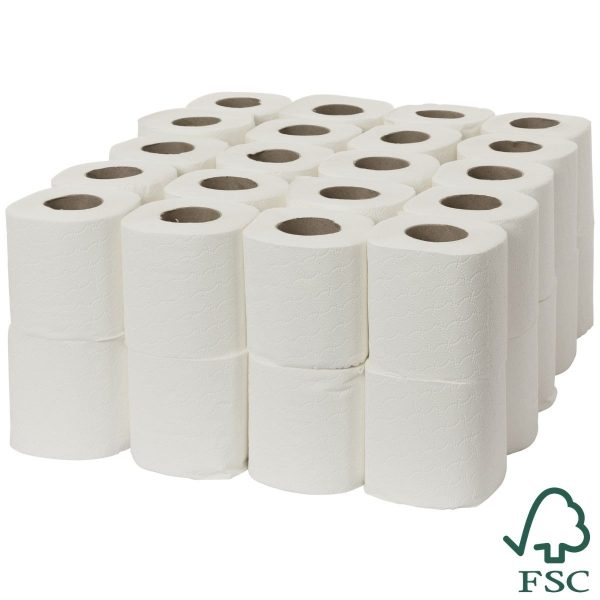 3 Ply White Luxury Toilet Rolls