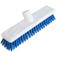 12" Stiff Hygiene Broom Head, Blue