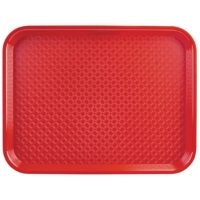 Polypropylene Fast Food Tray, 45 x 35cm, Red