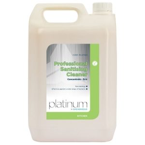 Platinum Professional Sanitising Cleaner, Concentrate, 5 Litre